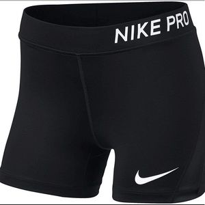 Black Nike Pro Spandex Shorts Large